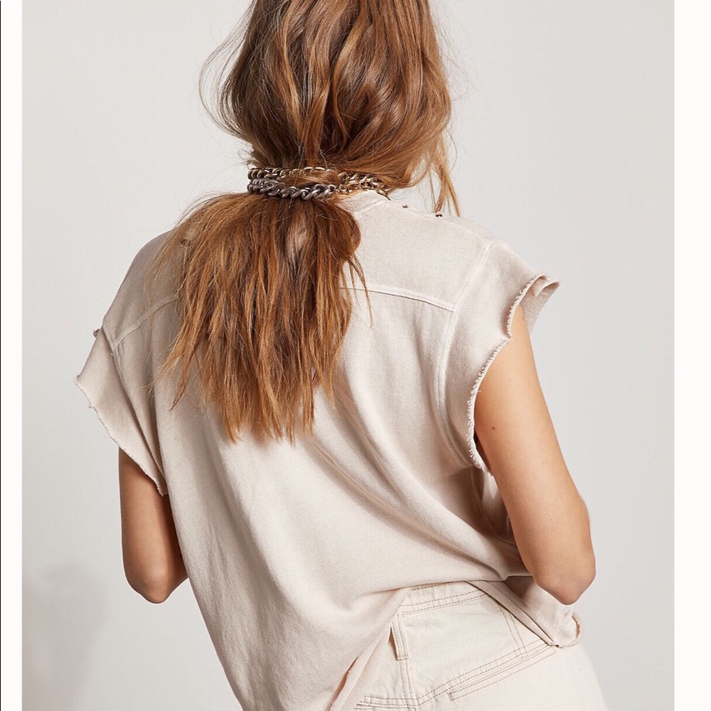 Free People Retro Warrior Distressed T-Shirt - Picture 3 of 7
